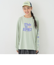 【7days】ロゴソデプリントルーズロンT