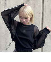 【LTXC】インナーつきメッシュTシャツ