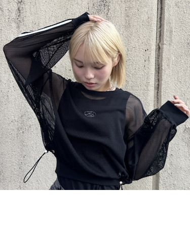 【LTXC】インナーつきメッシュTシャツ