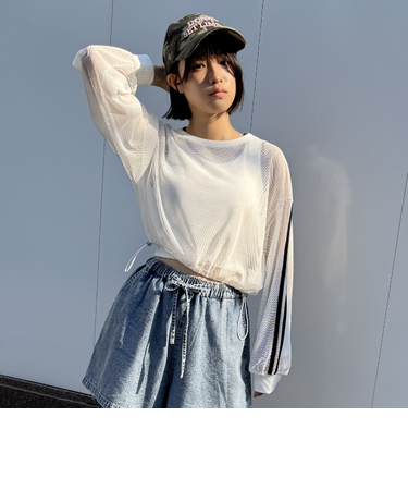 【LTXC】インナーつきメッシュTシャツ