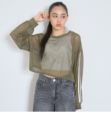 【LTXC】インナーつきメッシュTシャツ