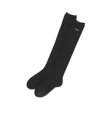 リブ刺しゅうニーハイソックス