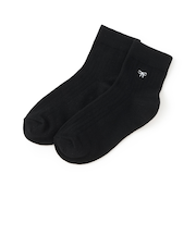 リボン刺しゅうクルーソックス