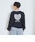 【LTXC】ハートバイカラー長袖Tシャツ