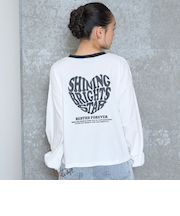 【LTXC】ハートバイカラー長袖Tシャツ