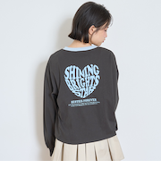 【GOODPRICE】【LTXC】ハートバイカラー長袖Tシャツ