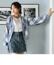 アーガイルニットTシャツSET