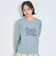 ロゴ刺しゅう長袖Tシャツ