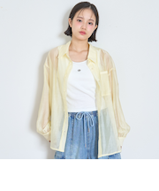 インナーつきシアーシャツ