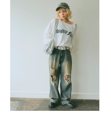 【LTXC】ワンショル長袖Tシャツ
