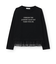 チュールペプラム長袖Tシャツ