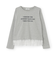 チュールペプラム長袖Tシャツ