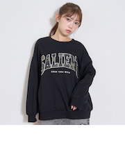 【LTXC】柄ロゴアップリケルーズスウェット