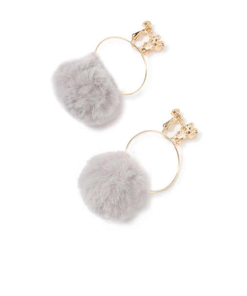 ファーイヤリング