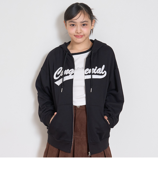 アップリルーズZIPパーカ