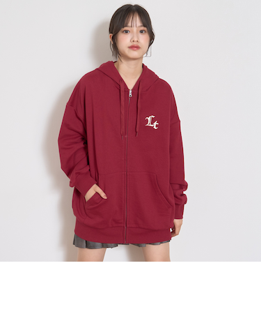 ルーズZIPパーカ