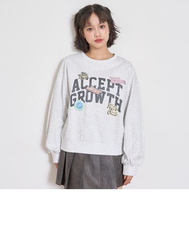 【7days】ロゴワッペントレーナー