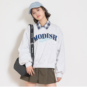 【7days】ロゴフラワートレーナー