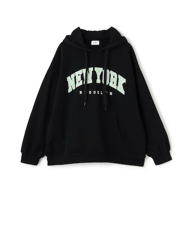 【秒かわトップス】【LTXC】カレッジルーズパーカー