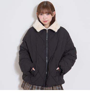 キルト中綿ブルゾン