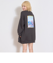 フォトバックプリントプルワンピース