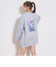 フォトバックプリントプルワンピース