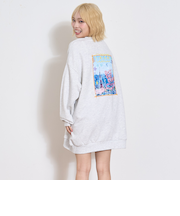 フォトバックプリントプルワンピース