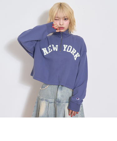 【Champion】ハーフZIPプルオーバー