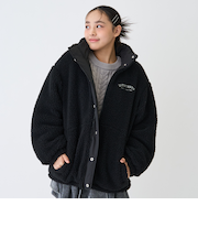 リバーシブルボアブルゾン