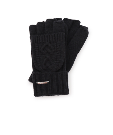 ケーブル編み手袋