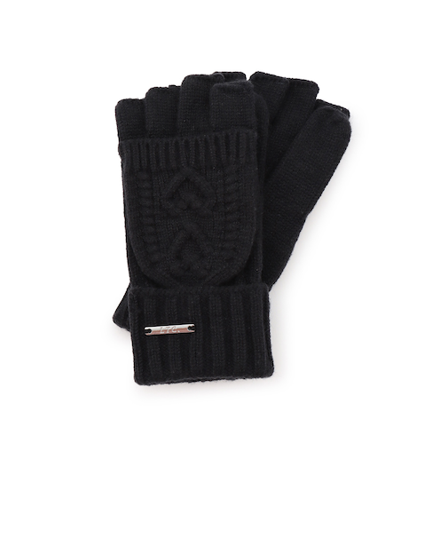 ケーブル編み手袋