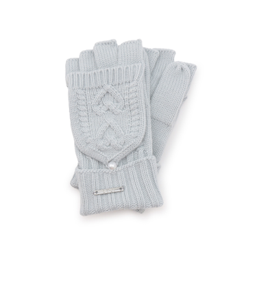 ケーブル編み手袋