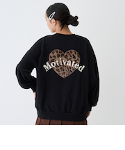 【綿100％】裏起毛アニマルルーズスウェット