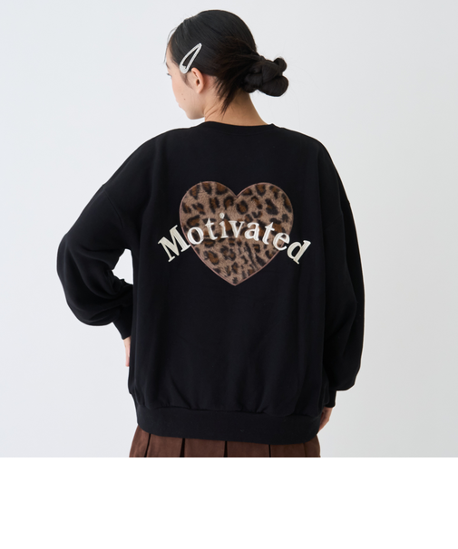 【綿100％】裏起毛アニマルルーズスウェット