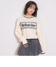 ロゴジャガードモチモチニット