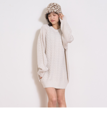 ラメニットルーズワンピース