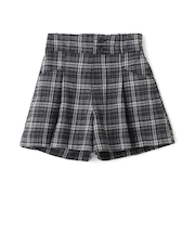 【起毛】美脚見えタックフレアキュロット