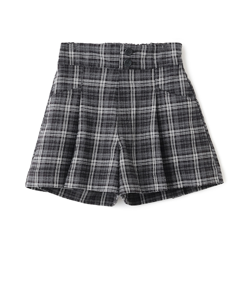 【起毛】美脚見えタックフレアキュロット