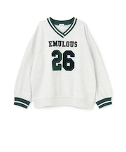 【LTXC】【綿100％】裏起毛ナンバールーズスウェット