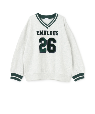 【LTXC】【綿100％】裏起毛ナンバールーズスウェット