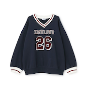 【LTXC】【綿100％】裏起毛ナンバールーズスウェット