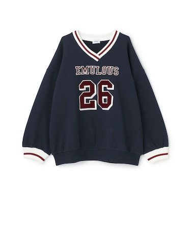 【LTXC】【綿100％】裏起毛ナンバールーズスウェット