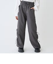 【吸水速乾】スリットリボンパンツ