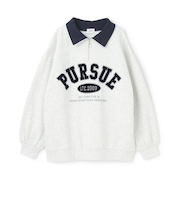 【LTXC】裏起毛ハーフジップスウェット