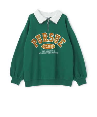 【LTXC】裏起毛ハーフジップスウェット