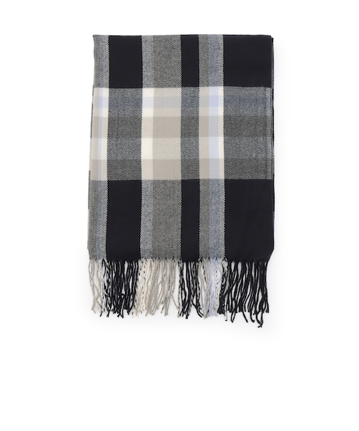 チェックマフラー