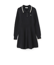 スタイルアップポロニットワンピース