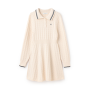 スタイルアップポロニットワンピース