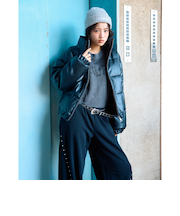 合皮パフィブルゾン