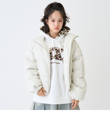 合皮パフィブルゾン